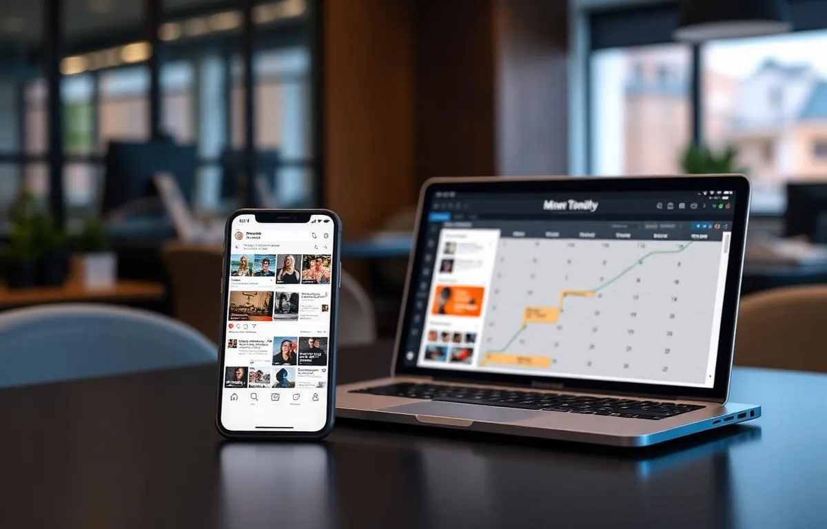 Social media manager planning a content calendar for a Malaysian brand